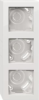 GIRA 106329 AP-Gehäuse 3fach+Rahmen E2 