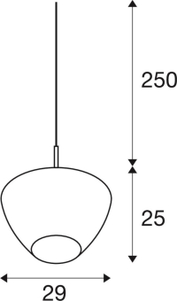 SLV PANTILO CONVEX 29 PD E27     1007881 