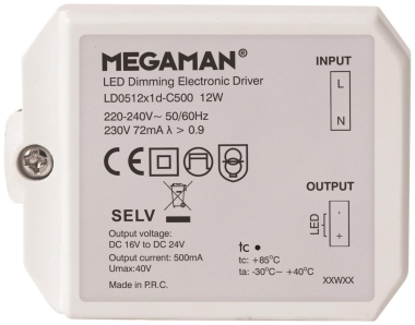 Megaman LED Dim. Treiber 12W     MM56018 