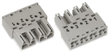 WAGO 770-254 Stecker,4-polig,grau 