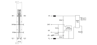 WAGO 750-438 2-Kanal-Digitaleingang, 