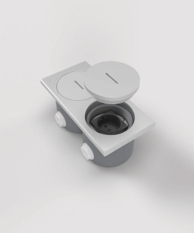 BS Bodensteckdose 7602AW 2x   7602AW-1-3 