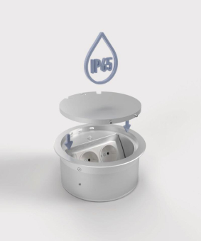 BS Bodensteckdose 9902D 1x     9902D-2-3 