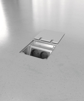 BS Bodensteckdose 8802A 2x     8802A-1-3 