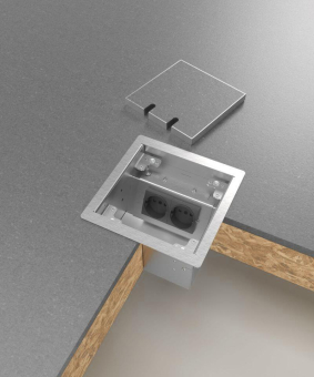 BS Bodensteckdose 8502B 2x     8502B-1-0 