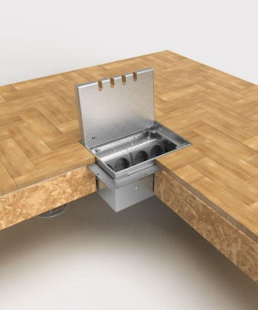 BS Bodensteckdose 8904H 3x     8904H-2-0 