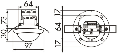 BEG Luxomat Einbau Präsenzmelder   92444 