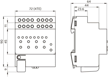     SA8 - 230 / 10 / H / KNXs-K REG grau 