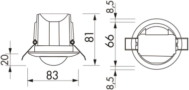 BEG Luxomat Einbau Präsenzmelder   92198 
