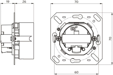 BEG     Indoor 140-L-KNXs-DX ohne Rahmen 