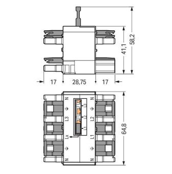 WAGO 770-640 Verteiler Dreh-auf 