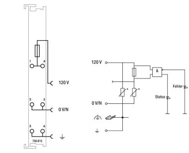 WAGO 750-615 Potentialeinspeisung,AC 120 
