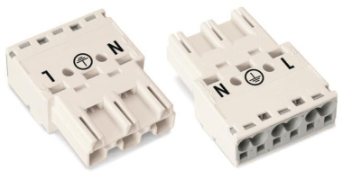 WAGO 770-233 Stecker,3-polig,weiß 