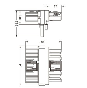 WAGO 770-617 T-Verteiler,5-polig,Kod. 