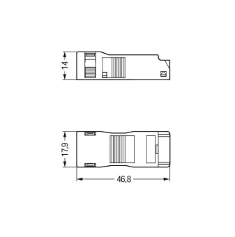 WAGO 890-503 Zugentlastungsgehäuse, 