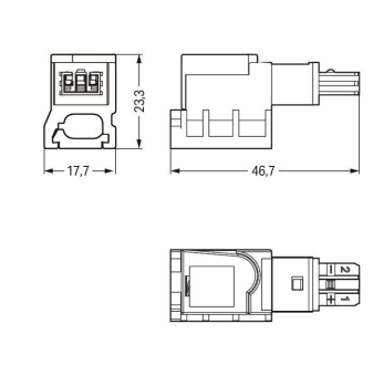 WAGO 893-122 Abgriffmodul,für 