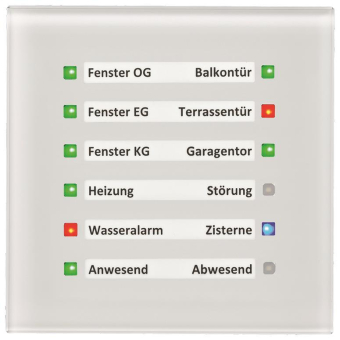 MDT SCN-GLED1W.01 Glas LED Anzeige Weiß 