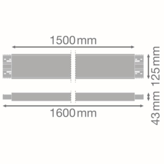 LEDV Linear Indiviled Verbinder weiss 