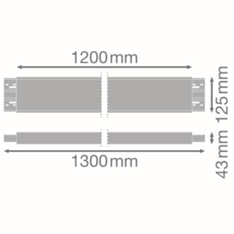 LEDV Linear Indiviled Verbinder weiss 