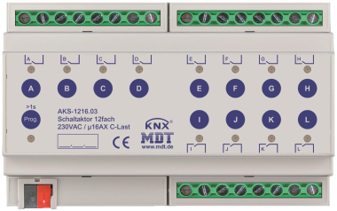 MDT AKS-1216.03 Schaltaktor 12fach 8TE 