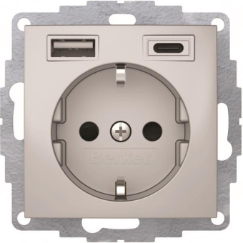 Berker Steckdose SCHUKO/USB A-C 48041404 