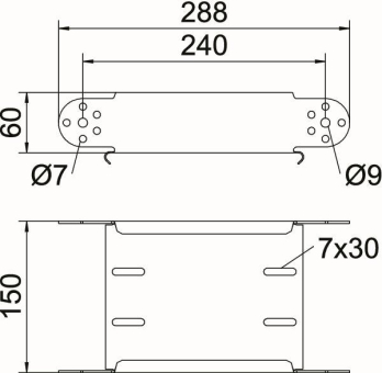 OBO RGBEV 615 FT Gelenkbogen-Element 