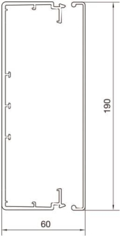 Hager Leitungsführungskanal LF6019009016 