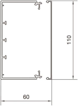 Hager Leitungsführungskanal LF6011009016 