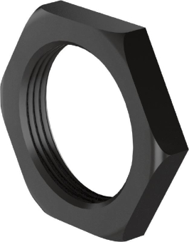 Wieland Gegenmutter   M 25 x 1,5 SCHWARZ 
