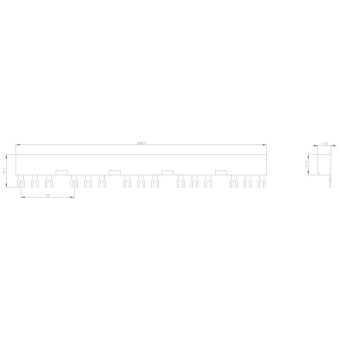 Siemens 3RV19152DB 3Ph.-Sammelschienen 