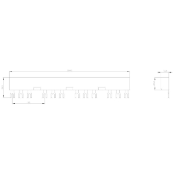 Siemens 3RV19152CB 3Ph.-Sammelschienen 