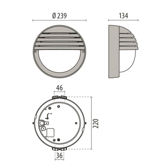 PII LED-Wandleuchte 4000K 11.5W  3100225 