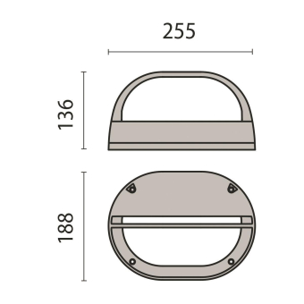 PIL EKO+19 GRILL E27 GR/M         302023 