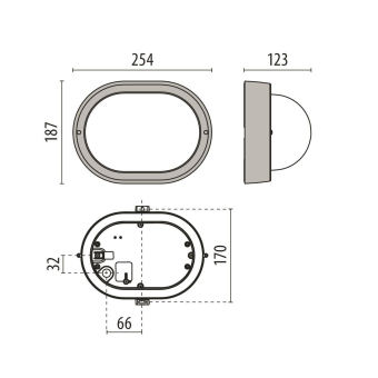 PII LED-Wandleuchte 4000K 6.5W   3100201 