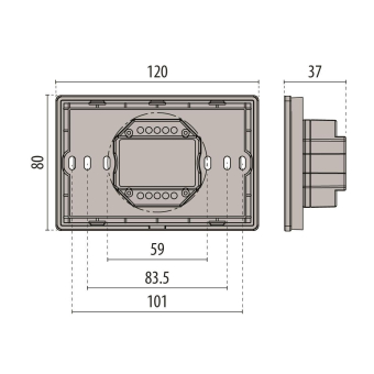 PIL CONTROLLER TOUCH DMX BLACK   3117845 