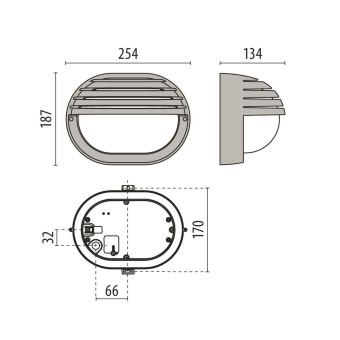 PII LED-Wandleuchte 3000K 6.5W   3100202 