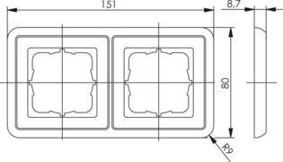 TG Abdeckrahmen 2-fach      B00005A0009Y 