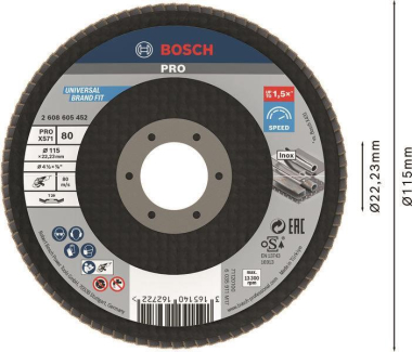 Bosch Fächerschleifscheibe    2608605452 
