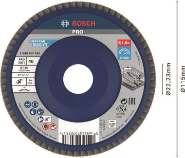 Bosch Fächerschleifscheibe    2608607334 