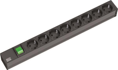 Bachmann 19" 1HE 8xSchuko Strom  333.505 