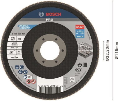 Bosch Fächerschleifscheibe    2608605451 