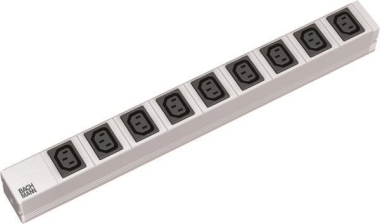 Bachmann 19" 1HE 9xIEC Strom 2m  333.539 