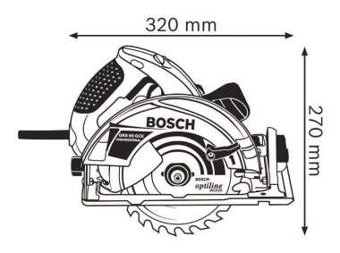 Bosch Handkreissäge GKS 65    GKS 65 GCE 
