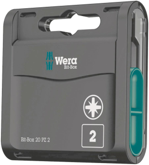 Wera Pozidriv-Bit      Bit-Box 20 PZ 2 
