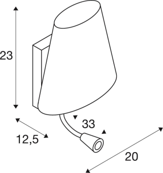 SLV COUPA FLEXLED Wandleuchte LED 149452 