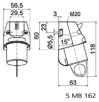 Bals Wandgerätestecker GT 16A 3p    2400 