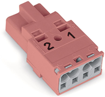 WAGO 770-292 Stecker,2-polig,pink 