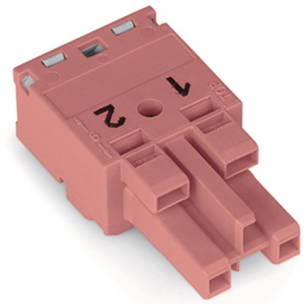 WAGO 770-282 Buchse,2-polig,Kod. B,pink 