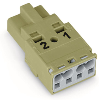 WAGO 770-272 Stecker,2-polig,hellgrün 