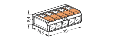 WAGO 221-415 COMPACT-Verbindungsklemme, 